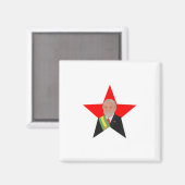 Lula Red Star Magnet (Vorderseite/Rückseite)