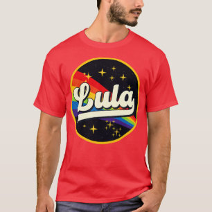 Lula Regenbogen im Weltraum im Vintage-Stil T-Shirt