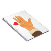 Lulas verlassen Hand und Herz Notizblock (Rechte Seite)