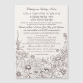 Lulav Segen auf Hebräisch für Sukkot Magnetkarte (Vorderseite)