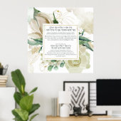 Lulav zittert Segen auf Hebräisch - Sukkah Dekorat Poster (Heimbüro)