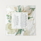 Lulav zittert Segen auf Hebräisch - Sukkah Dekorat Wandteppich (Vorderseite (Horizontal))