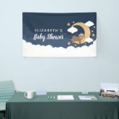 Lullaby Baby Sloth Moon Baby Duschbanner Banner (Messeveranstaltung)