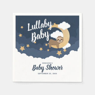 Lullaby Baby Sloth Moon Babydusche Serviette