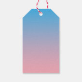 Lullaby Bunny Moon Stars Gender Reveal Party Geschenkanhänger (Rückseite)