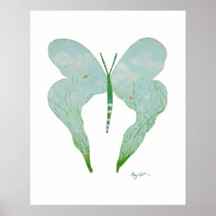 Lullaby Butterfly Print Poster