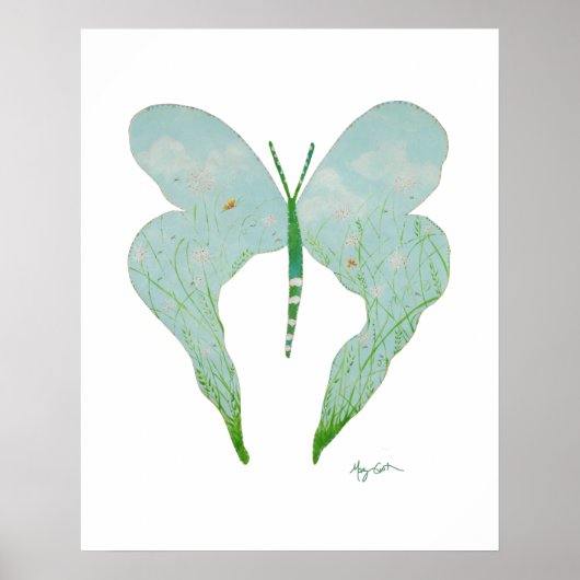 Lullaby Butterfly Print Poster (Vorne)