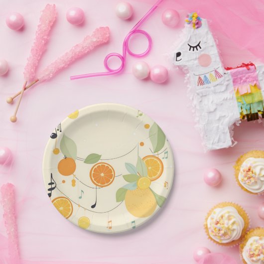 Lullaby in Citrus Grove Baby Shower Paper Teller (Party)