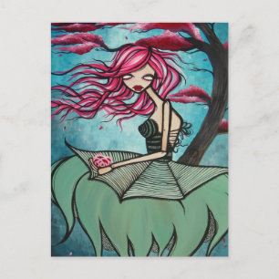 "Lullaby of Birdland" Postkarte - Minze