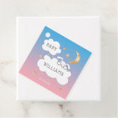 Lullaby Thema Bunny Pink und Blue Gender Reveal Geschenkanhänger (Beispiel)