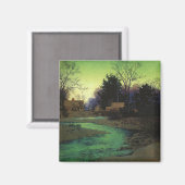 "Lullbrook in Winter" von Maxfield Parrish Magnet (Vorderseite/Rückseite)