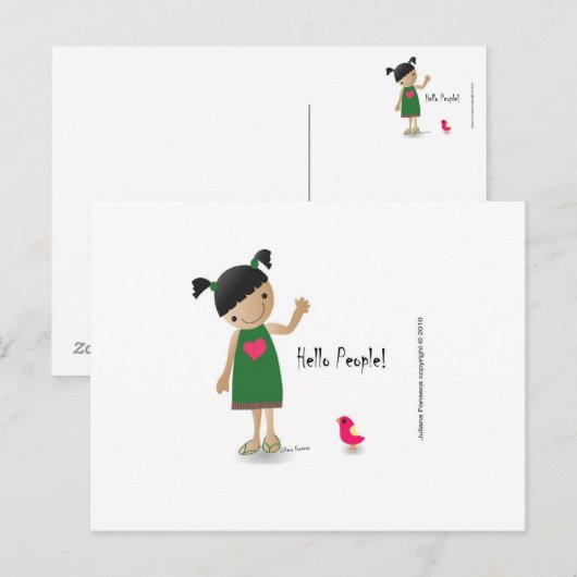 Lully post postkarte (Vorne/Hinten)