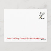 Lulu & Bella gehen nach Paris Postkarte (Rückseite)