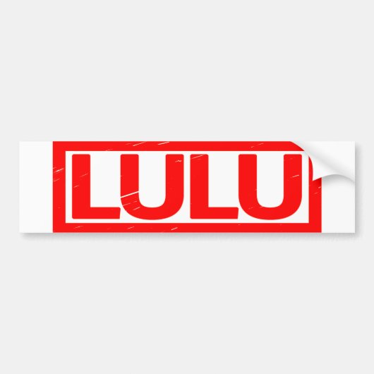 Lulu Briefmarke Autoaufkleber (Vorne)