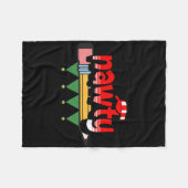 Lulu Darling Naughty oder Nice List Weihnachten Pa Fleecedecke (Vorderseite (Horizontal))