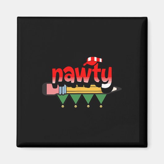 Lulu Darling Naughty oder Nice List Weihnachten Pa Magnet (Vorne)