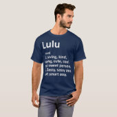 LULU Definition Personalisiert Name Funny Birthday T-Shirt (Vorne ganz)