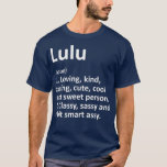 LULU Definition Personalisiert Name Funny Birthday T-Shirt<br><div class="desc">LULU Definition Personalisierter Name Funny Geburtstag . Karo unseren Geburtstag mit Shirt für das Beste in einzigartigen oder maßgeschneiderten,  handgefertigten Stücken aus unseren Geschäften.</div>