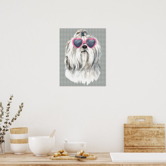 Lulu der Lhasa Poster (Küche)