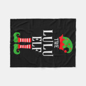 Lulu Elf Family Matching Group Christmas Gift Funn Fleecedecke (Vorderseite (Horizontal))