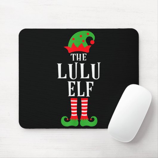 Lulu Elf Family Matching Group Christmas Gift Funn Mousepad (Mit Mouse)