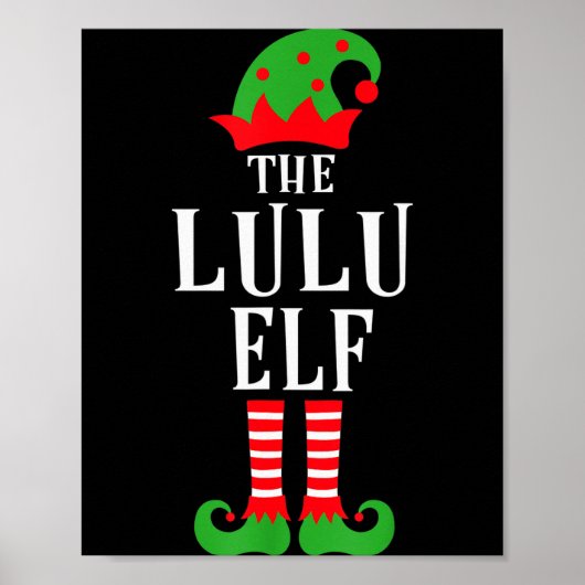 Lulu Elf Family Matching Group Christmas Gift Funn Poster (Vorne)