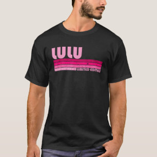 LULU Name Personalisiert Retro Vintager 80er 90er T-Shirt