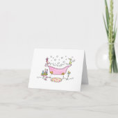 Lulu Notes / Bathtub 5.6 x 4 note card (Vorderseite)