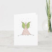 Lulu Notes / Holiday Angel Dove 4 x 5,6 note card