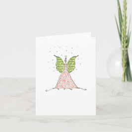 Lulu Notes / Holiday Angel Dove 4 x 5,6 note card