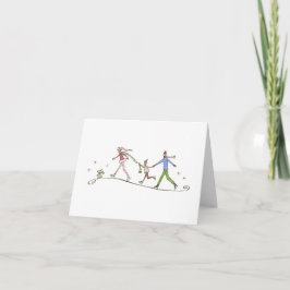 Lulu Notes / Holiday Skaters 4 x 5,6 note card