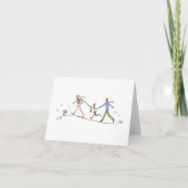 Lulu Notes / Holiday Skaters 4 x 5,6 note card (Vorderseite)