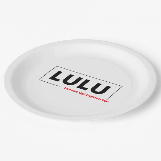 LULU PAPPTELLER (Schrägansicht)