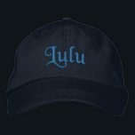 Lulu Personalisiert bestickte Baseballkappe<br><div class="desc">Lulu Name auf individualisierbaren bestickten Baseball-Cap / Baseball-Hut in blau, von 369MyName. ... ... ... ... . Unsere personalisierten Produkte sind so konzipiert, dass Sie den Text leicht ändern können... ... ... ... ... ... ... ... ... ... ... ... ... ... ... ... ... ... ... ... ... ......</div>