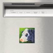 Lulu - Schwarze Baldie Kuh Magnet (In Situ (Geschirrspüler))