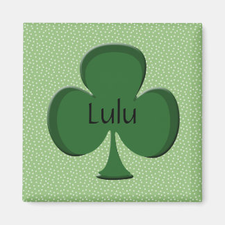 Lulu Shamrock Name Magnet