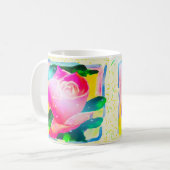 "Lulumama" Stern strahlt Rose, Kaffeetasse (Vorderseite Links)