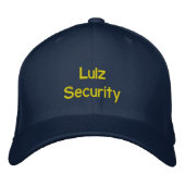 Lulz Security Hat Bestickte Baseballkappe (Vorderseite)