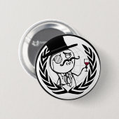 LulzSec anonymes Logo Button (Vorne & Hinten)