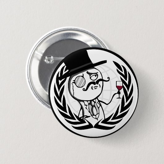 LulzSec anonymes Logo Button (Vorne & Hinten)