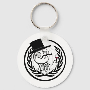 LulzSec Anonymes Logo Schlüsselanhänger