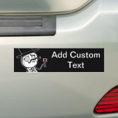 LulzSec Monocle-Mann ADDIEREN IHREN EIGENEN TEXT Autoaufkleber (Auf Auto)