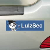 Lulzsec Monocle-Mann-Autoaufkleber (blau) Autoaufkleber (Auf Auto)