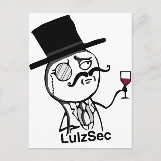 LulzSec Postkarte (Vorderseite)