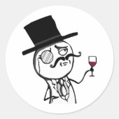 LulzSec Runder Aufkleber (Vorderseite)