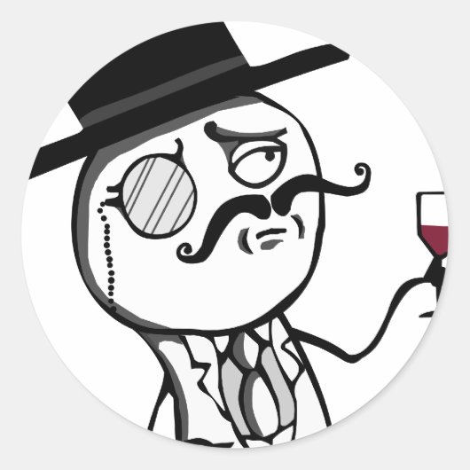 LulzSec Runder Aufkleber (Vorderseite)