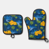 Lumahai Beach Hidden Hawaii Ofenhandschuh & Topflappen-Set (Vorderseite)