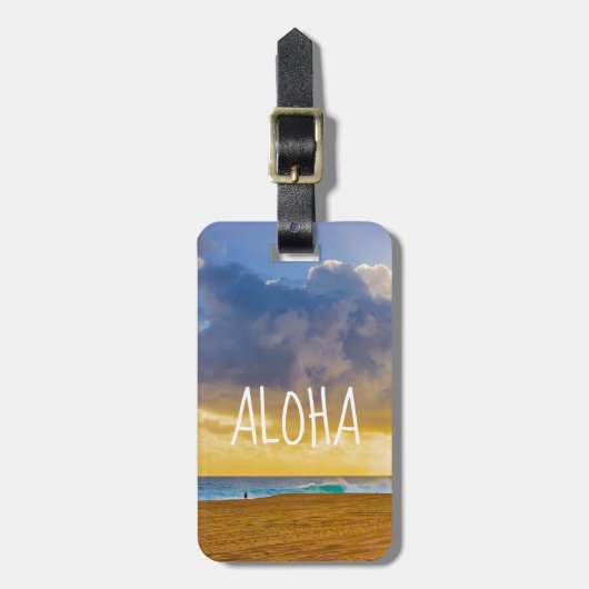 Lumahai Beach, Kauai, Hawaii - Aloha Gepäckanhänger (Vorderseite vertikal)
