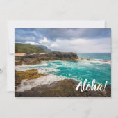 Lumaha'i Beach, Kauai, Hawaii Einladung (Vorderseite)
