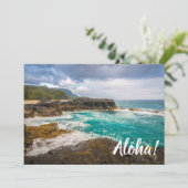 Lumaha'i Beach, Kauai, Hawaii Einladung (Stehend Vorderseite)